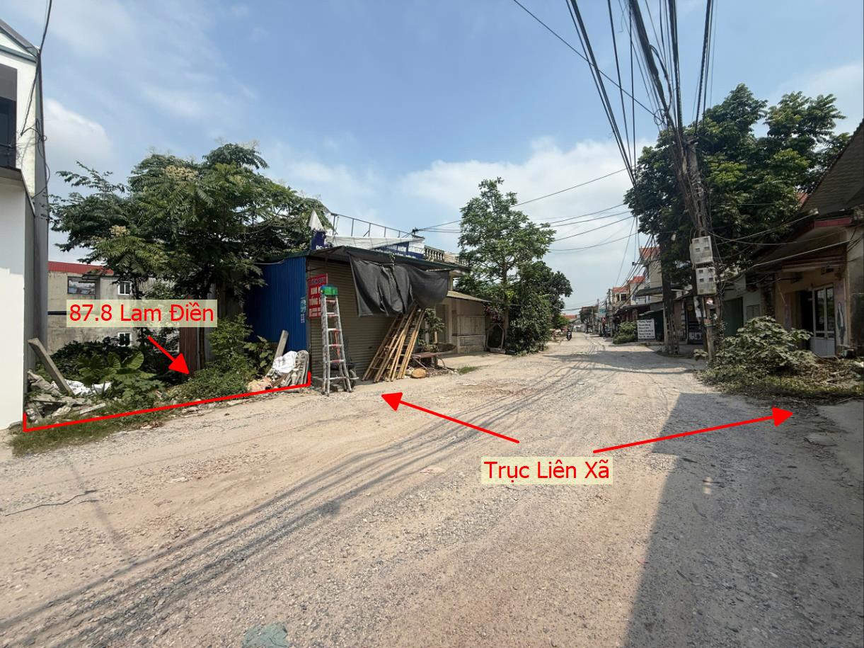 Hình ảnh Bán Thửa Đất 87.8m Tại Lam Điền Mặt Đường Kinh Doanh Liên Xã Gần Đường Cao Tốc Máng 7