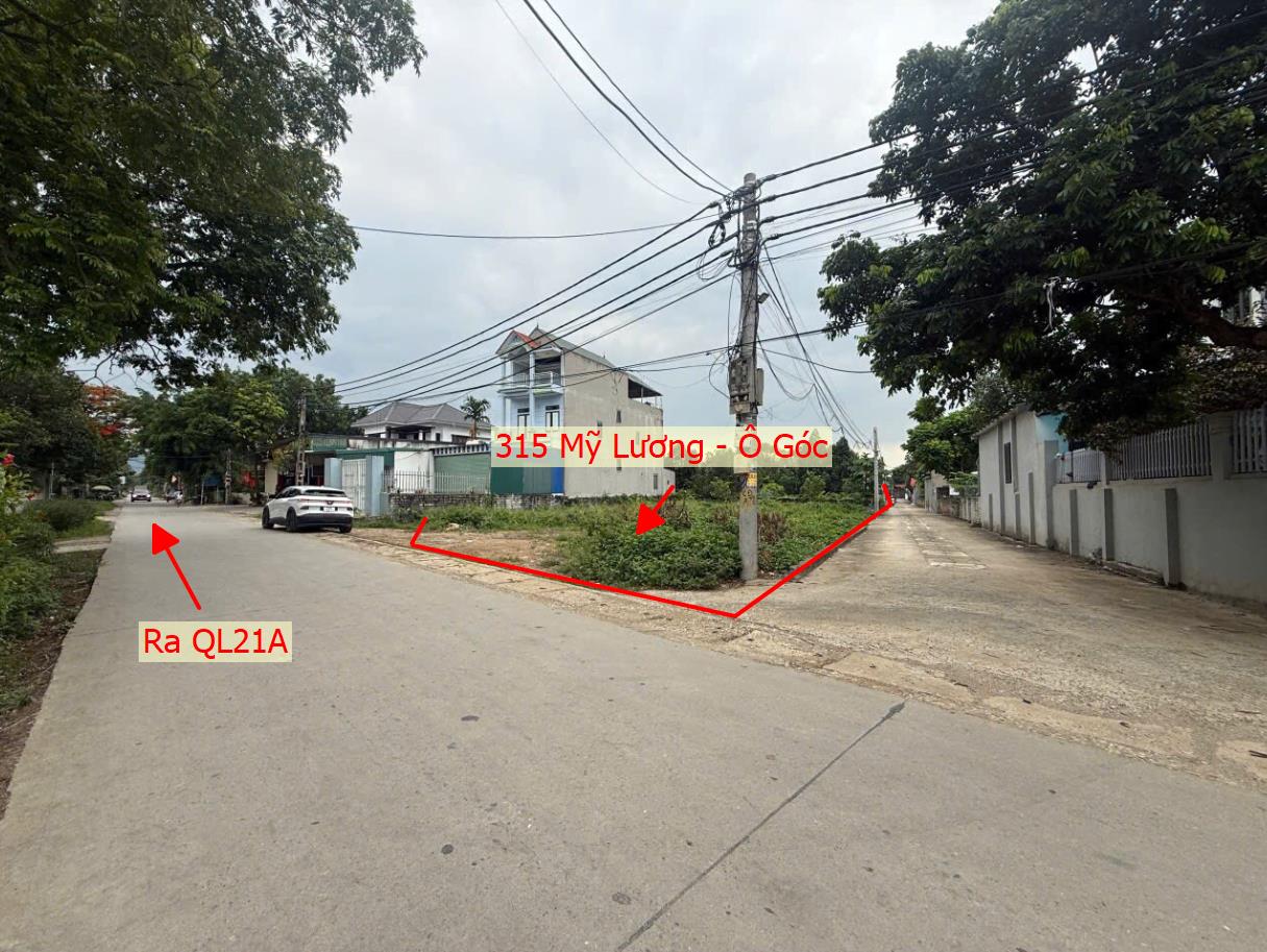 Hình ảnh Bán Đất Mỹ Lương Trục Liên Xã Ô Góc Ngay Trung Tâm Chợ Mỹ Lương Gần QL21A Giá Chỉ Vài Tỷ