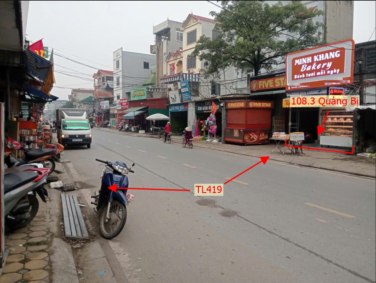 Hình ảnh Bán Đất Sẵn Nhà 3 Tầng 108.3m Tại Quảng Bị Bám Mặt Đường Kinh Doanh TL419 