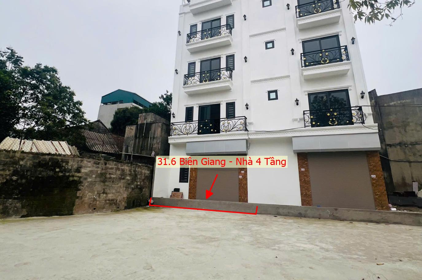 Hình ảnh Bán Nhà 4 Tầng 31.6m Tại Biên Giang Ô Tô Đỗ Tận Cửa Sát Trục Kinh Doanh Ngay Gần QL6A