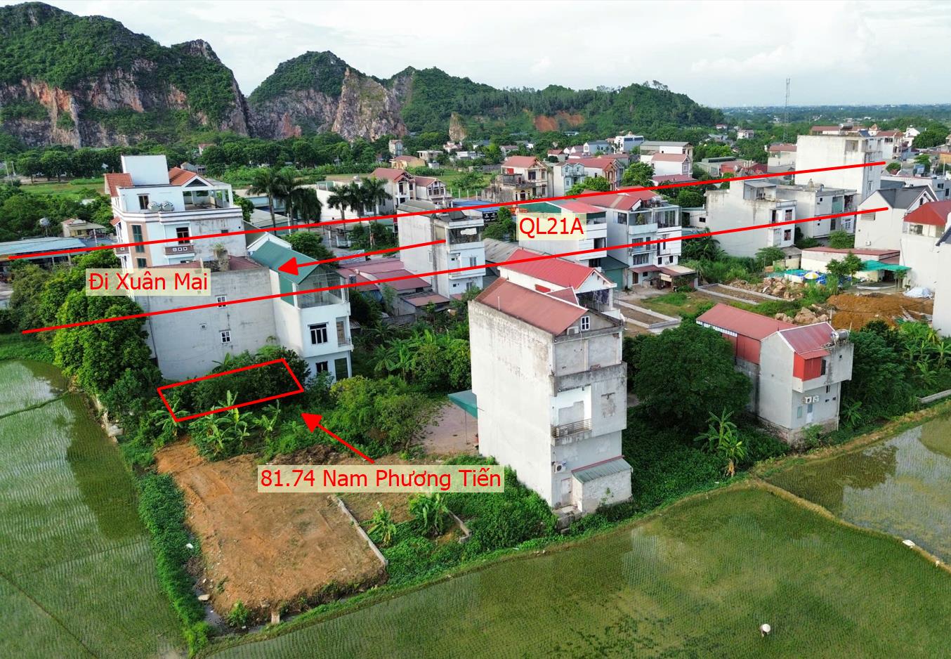 Hình ảnh Đất Đấu Giá Khu Lô 8 Chợ Cá Nam Phương Tiến Chương Mỹ Làn 2 QL21A Nằm Trong Quy Hoạch Đô Thị Vệ Tinh Xuân Mai