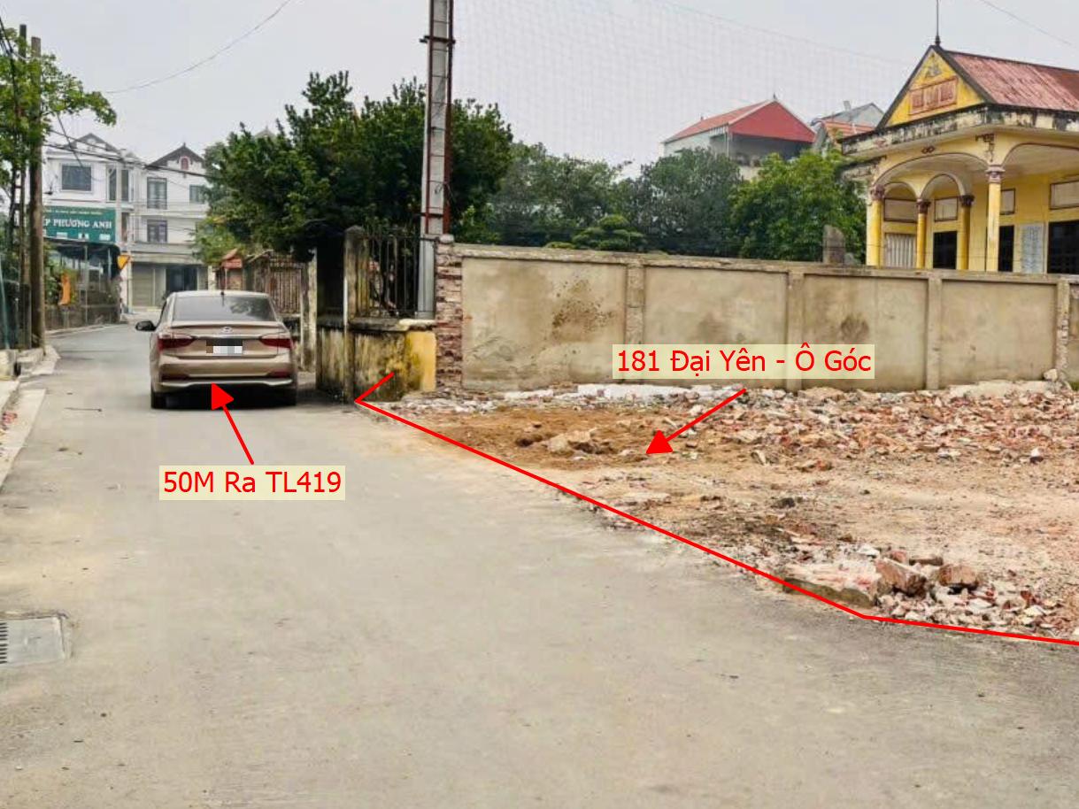 Hình ảnh Bất Động Sản Chương Mỹ Bán Đất Khu Vực Đại Yên Lô Góc 2 Mặt Thoáng Sát Đường TL419 Ngay Cạnh Nhà Văn Hóa Xóm Tiếu