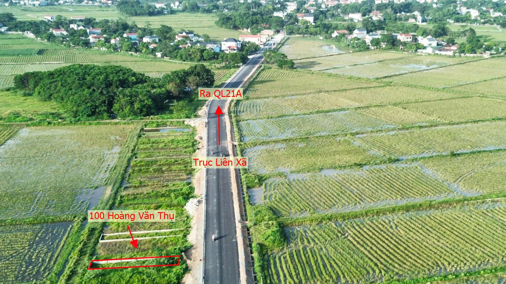 Hình ảnh Bán Thửa Đất 100m Tại Hoàng Văn Thụ Thuộc Khu Đấu Giá Trũng Mét Bám Mặt Đường Liên Xã 