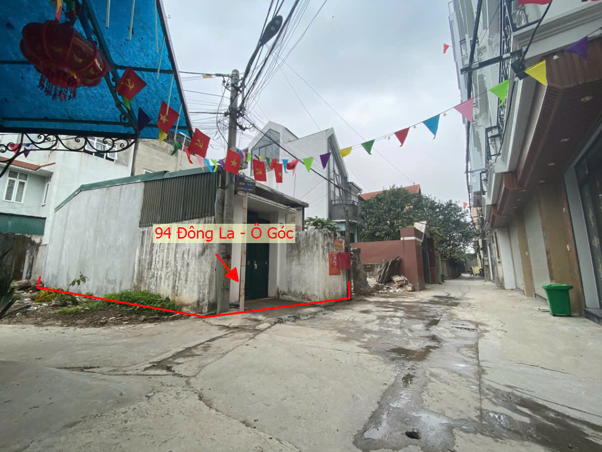 Hình ảnh Bán Lô Góc 2 Mặt Thoáng Sẵn Nhà Cấp 4 Tại Đông La Hoài Đức Ngay Gần Đường Vành Đai 4 