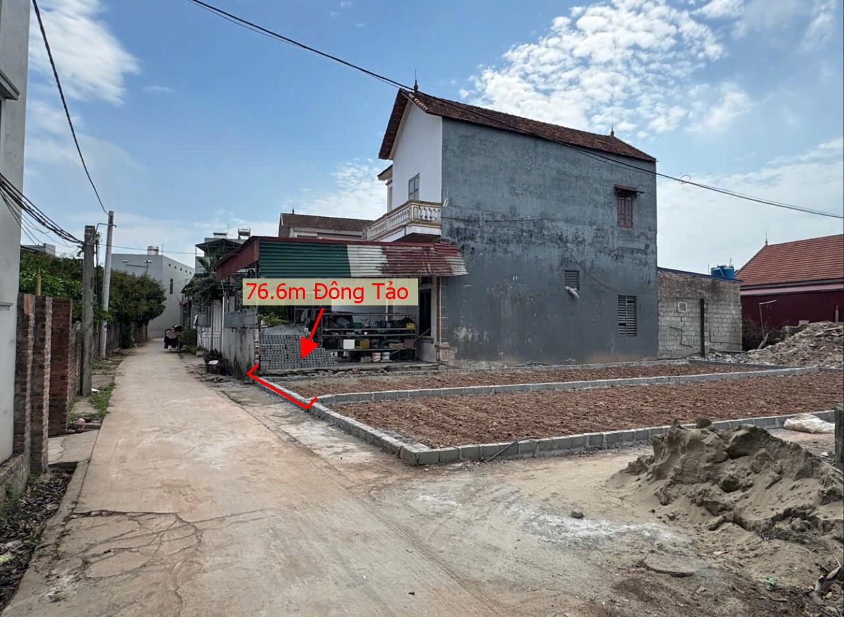 Hình ảnh Bán Lô Đất 76.6m Tại Đông Tảo Khoái Châu Bám Đường Bê Tông Ô Tô Vào Tận Đất Dân Cư Đông Đúc Thân Thiện Gần Chợ Trường Học Giá Đầu Tư