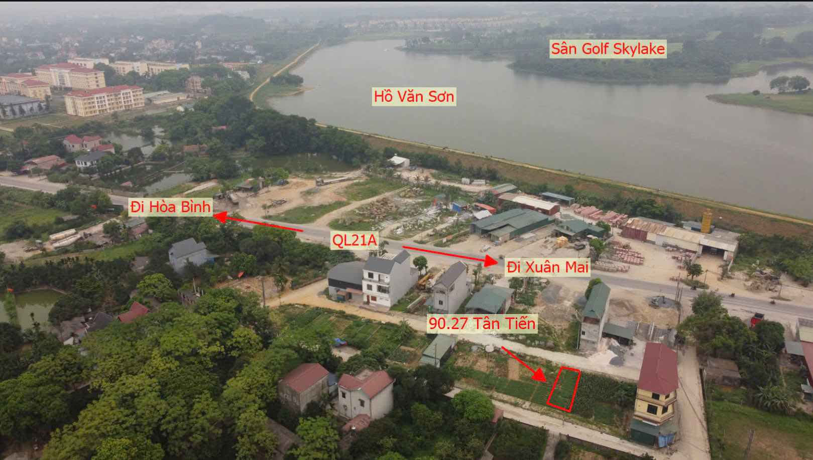 Hình ảnh Đất Đấu Giá Khu Kiến Trúc Xã Tân Tiến Làn 2 QL21A Đối Diện Hồ Văn Sơn Khu Nghỉ Dưỡng Sân Golf Skylake