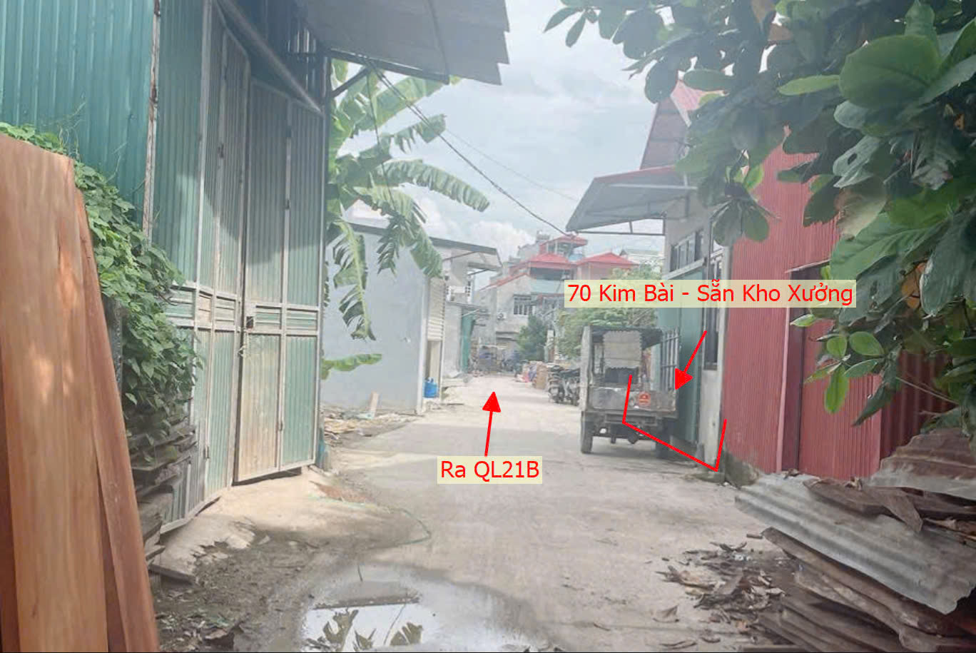 Hình ảnh Bán Đất Sẵn Kho Xưởng Ô Tô Vào Tận Đất Sát QL21B Ngay Trung Tâm Thị Trấn Kim Bài 