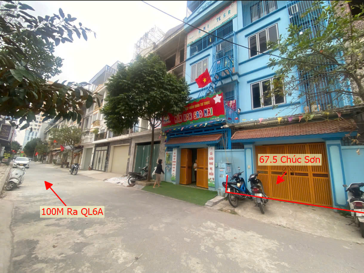 Hình ảnh Bán Nhà Liền Kề 67.5M2 Tại Thị Trấn Chúc Sơn Mặt Kinh Doanh Sát QL6A Giáp Quận Hà Đông 