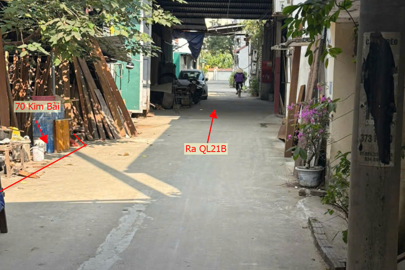 Hình ảnh Bán Đất Thị Trấn Kim Bài Ô Tô Vào Tận Đất Sát Mặt Đường Kinh Doanh QL21B Ngay Trung Tâm Hành Chính Huyện 