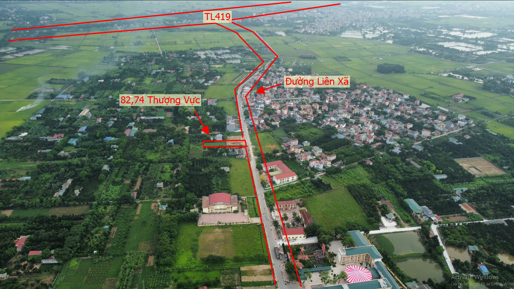 Hình ảnh Bán Đất Đấu Giá Thượng Vực Bám Trục Đường Liên Huyện Trục Lưu Không 25M 