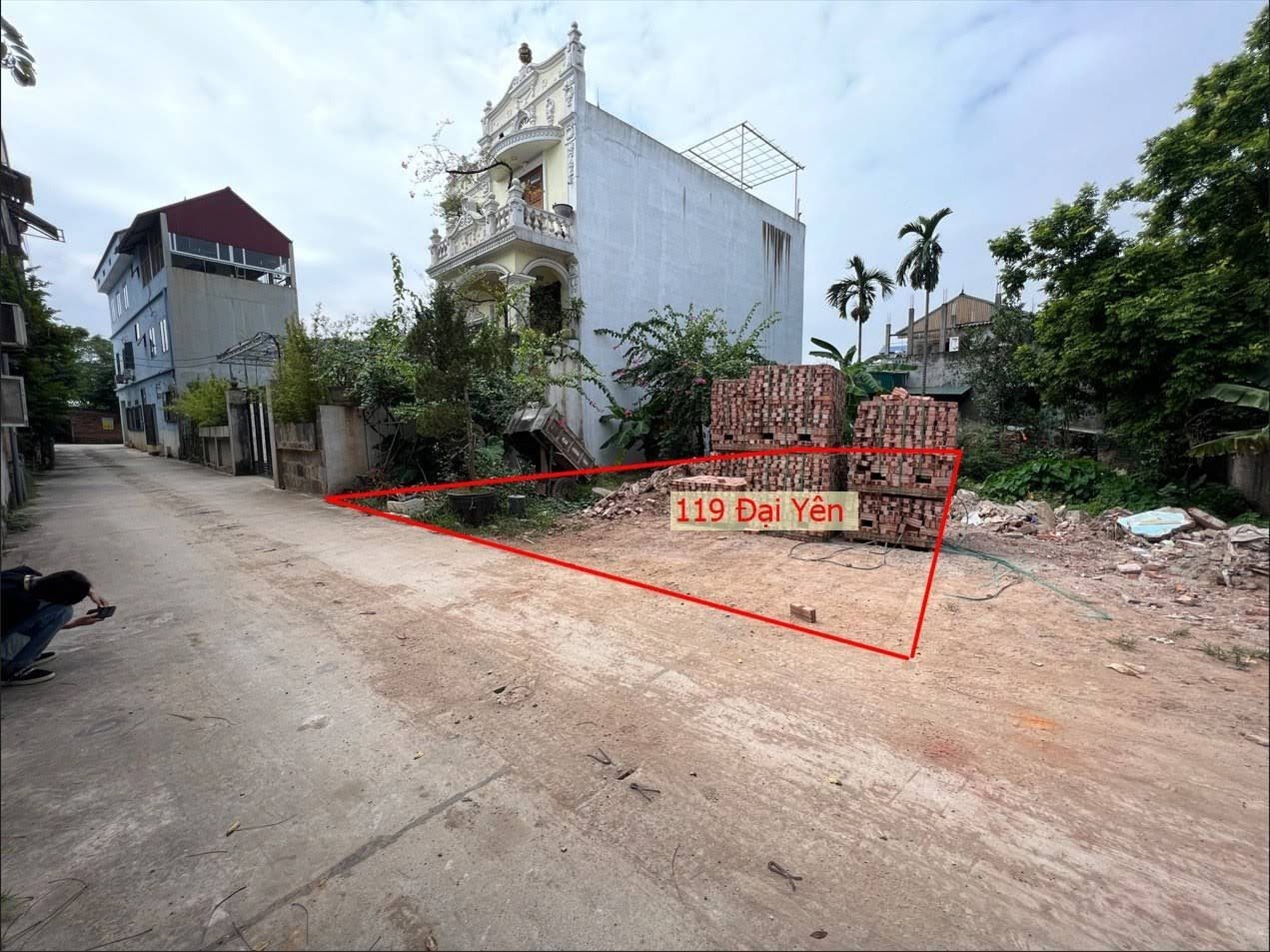 Hình ảnh Bán Đất Full Thổ Cư Thuộc Làn 2 Đường Liên Tỉnh 419 Ở Đại Yên Chương Mỹ