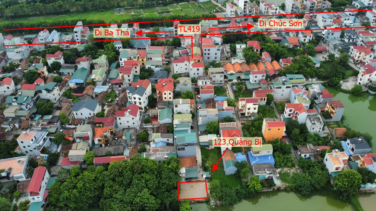 Hình ảnh Bất Động Sản Quảng Bị Bán Đất Ngay Trung Tâm Thương Mại Xã Quảng Bị Cách Mặt Đường Kinh Doanh TL419 Chỉ Vài Bước Chân