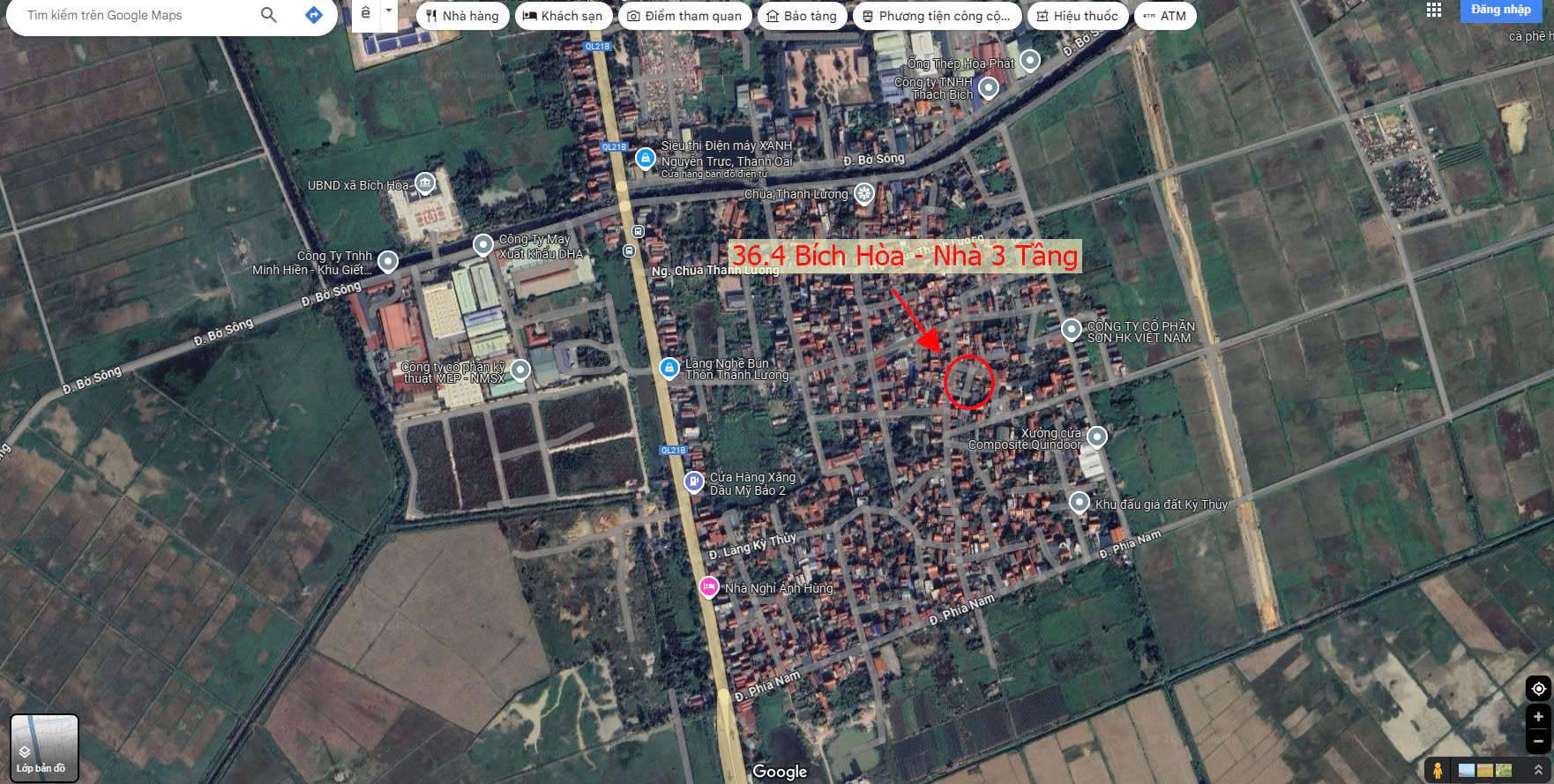 Hình ảnh Bán Nhà 3 Tầng Ngay Trung Tâm Xã Bích Hòa Thanh Oai Gần Mặt Đường Kinh Doanh QL21B 