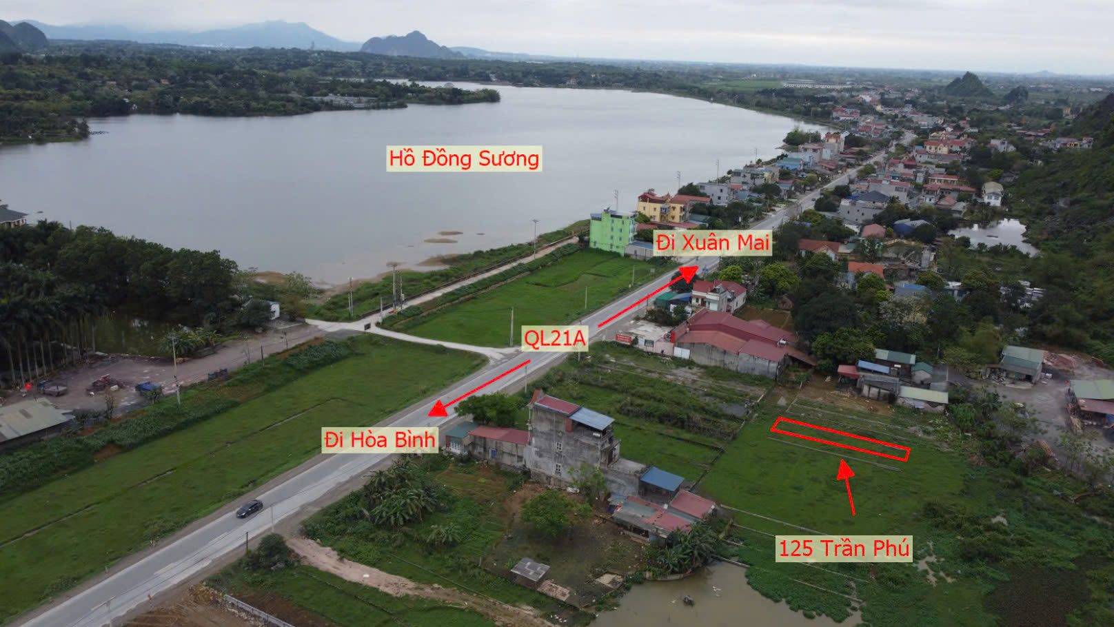 Hình ảnh Đất Phân Lô Đồng Sàng Trần Phú Làn 2 QL21A Đối Diện Hồ Đồng Sương Cực Đẹp - Đất Đấu Giá Trần Phú