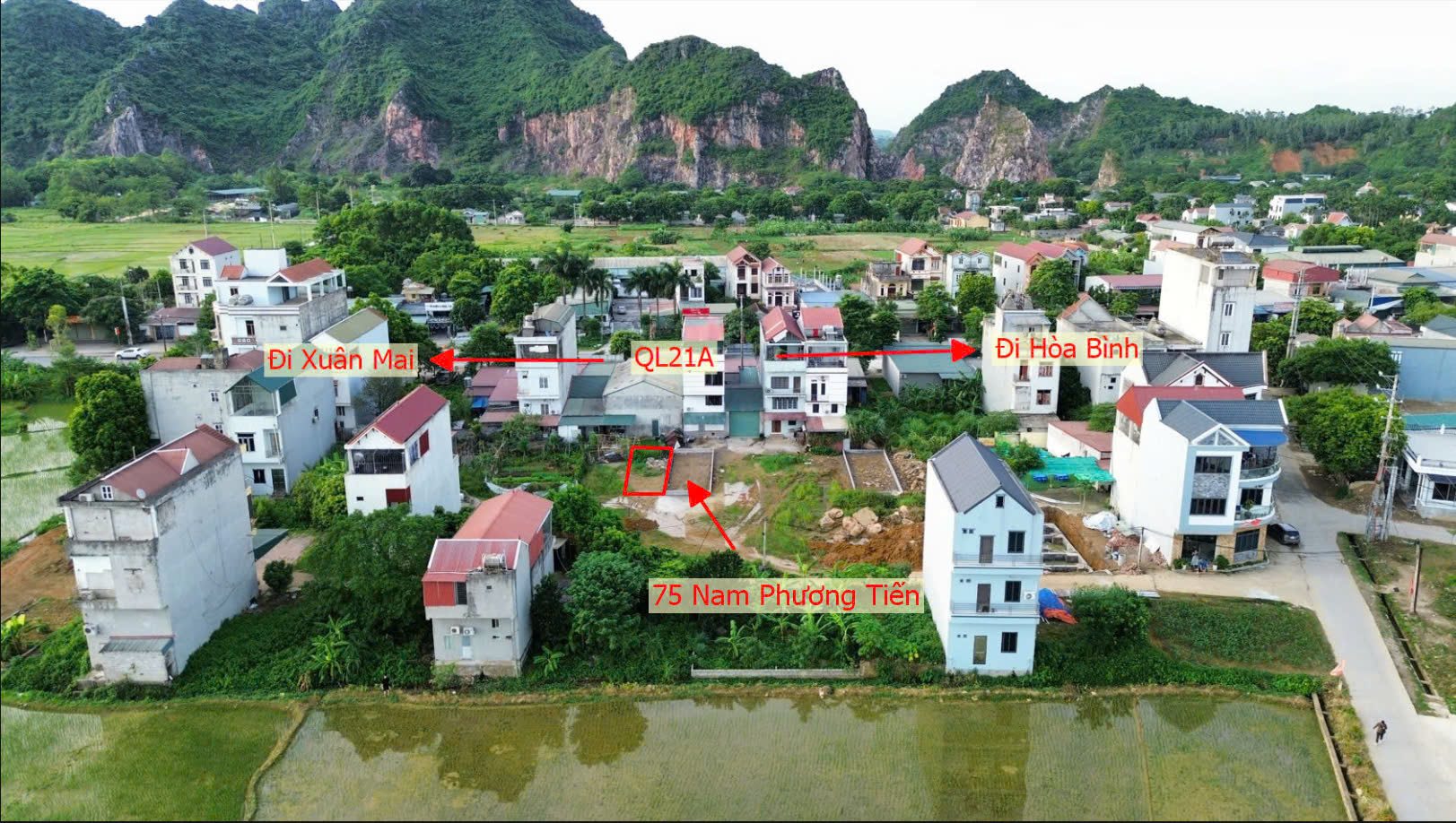 Hình ảnh Đất Đấu Giá Khu Lô 8 Chợ Cá Nam Phương Tiến Chương Mỹ Làn 2 QL21A Nằm Trong Quy Hoạch Đô Thị Vệ Tinh Xuân Mai