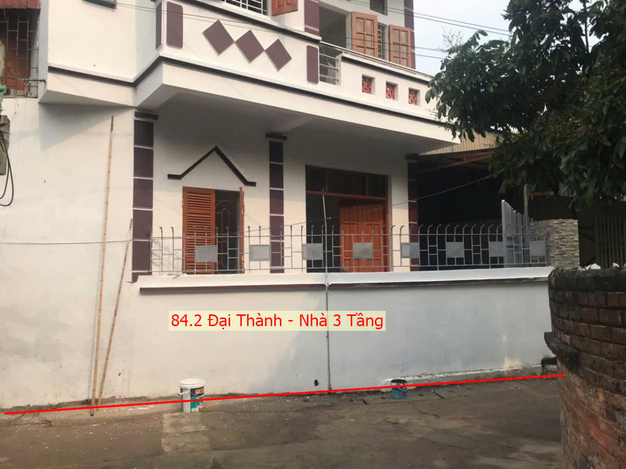 Hình ảnh Bán Lô Góc 2 Mặt Tiền Ô Tô Vào Tận Đất Sẵn Nhà 3 Tầng Ngay Trung Tâm Xã Đại Thành Quốc Oai 