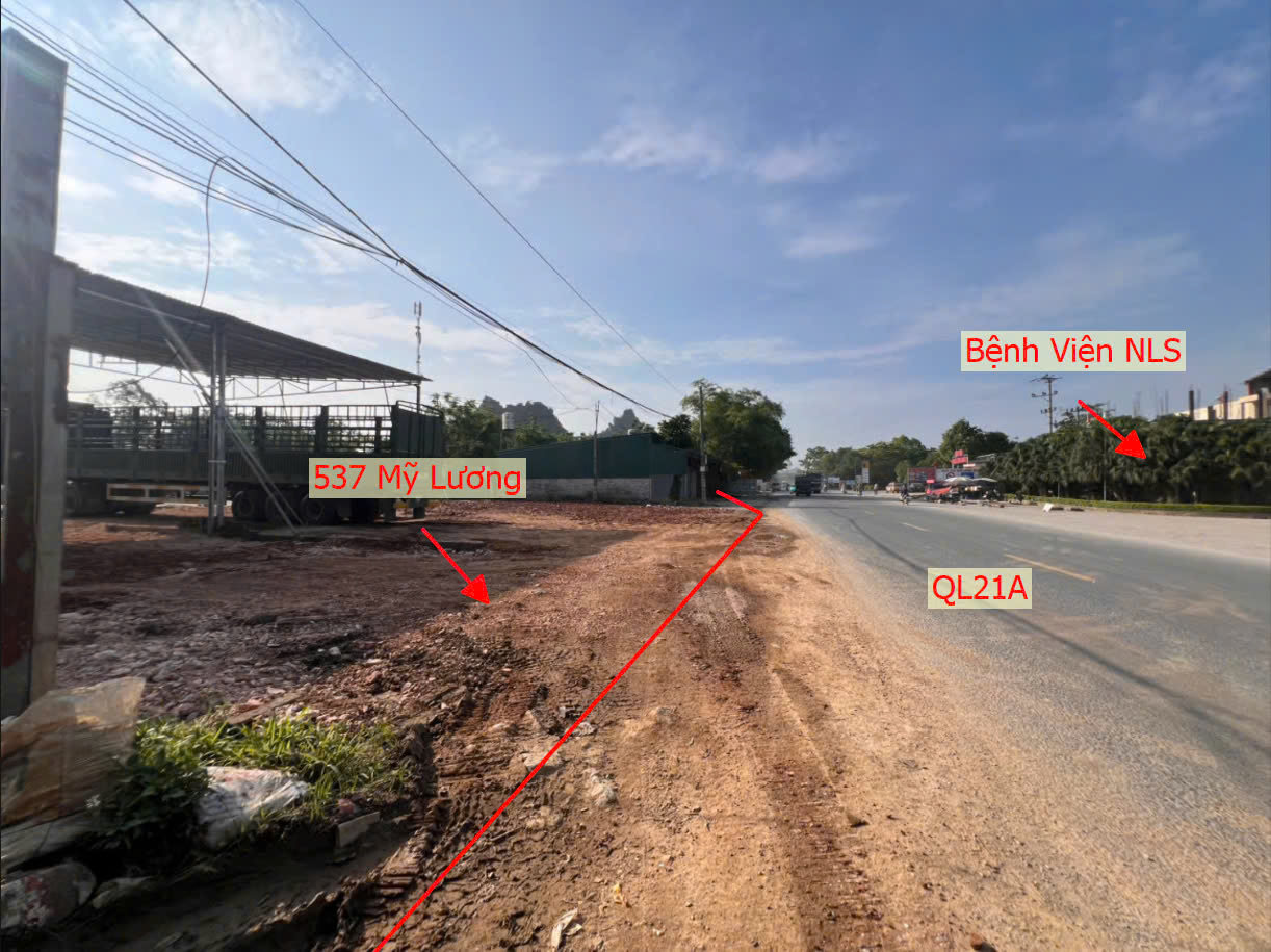 Hình ảnh Bán Thửa Đất 537m Tại Mỹ Lương Mặt Đường Kinh Doanh QL21A Đối Diện Bệnh Viên Nam Lương Sơn 