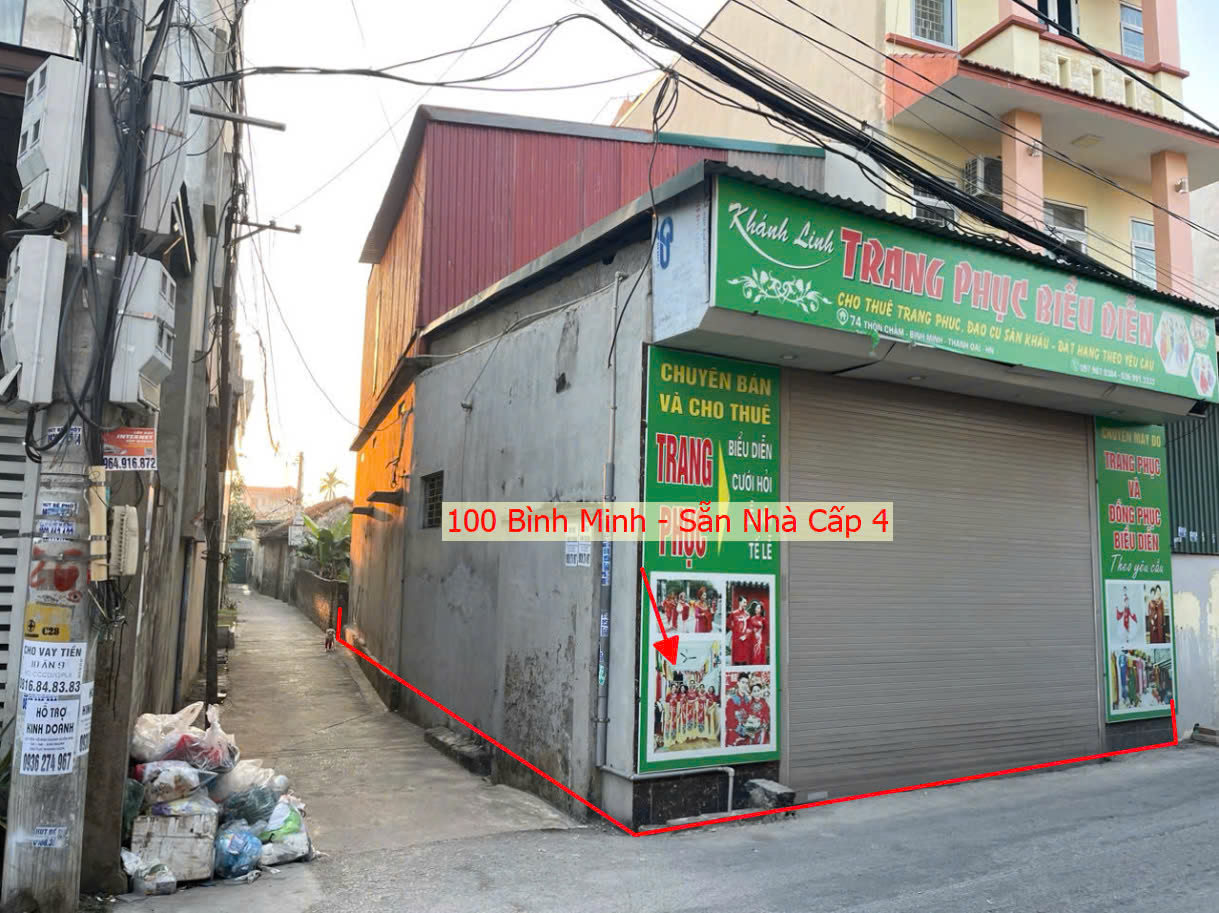 Hình ảnh Bán Căn Góc 2 Mặt Thoáng Sẵn Nhà Cấp 4 Mặt Đường Kinh Doanh Ngay Trung Tâm Xã Bình Minh Thanh Oai 