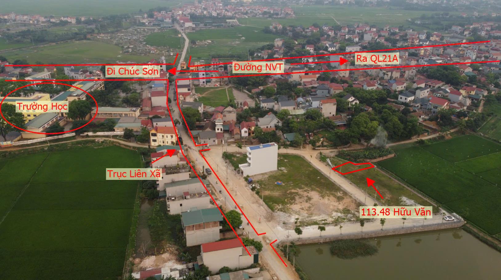 Hình ảnh Đất Đấu Giá Khu Mái Sau Hữu Văn Sát Trục Liên Xã Gần Mặt Đường Nguyễn Văn Trỗi 