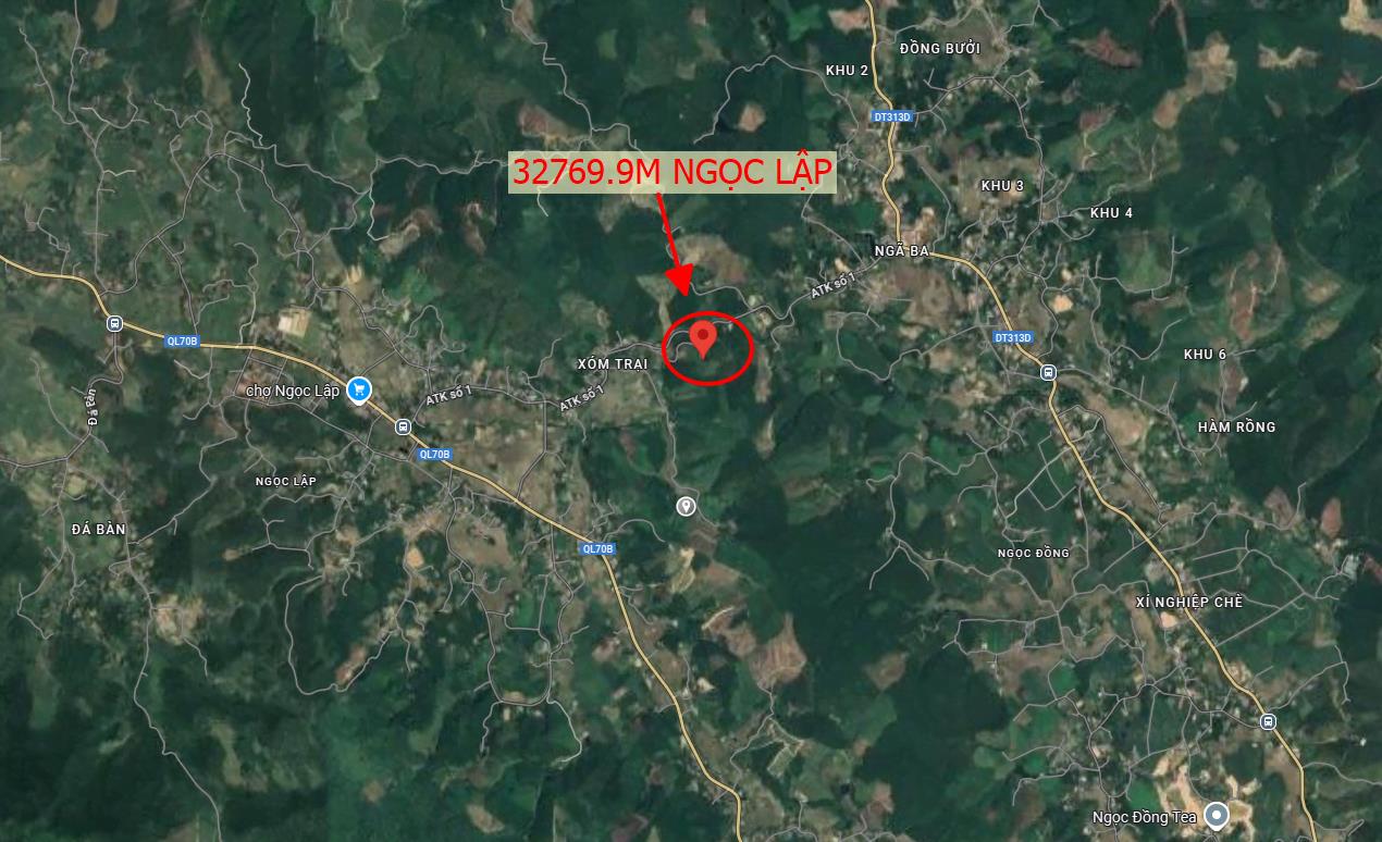 Hình ảnh Bán Lô Đất 32769.9m Tại Ngọc Lập Yên Lập Bám Đường bê Tông Ô Tô Vào Tận Đất Cách Tl3131D 800m View Cánh Đồng Thoáng Mát