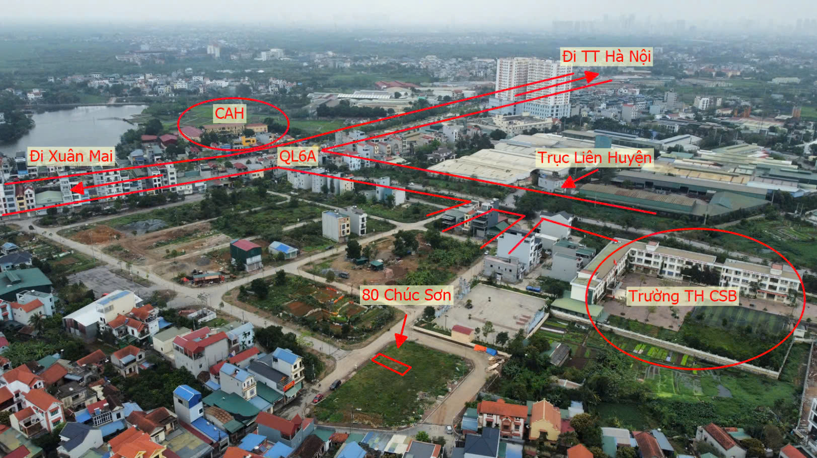 Hình ảnh Đất Đấu Giá Khu Đồng Tía Thị Trấn Chúc Sơn Sát Trục Liên Xã , QL6A Ngay Trung Tâm Hành Chính Huyện Chương Mỹ