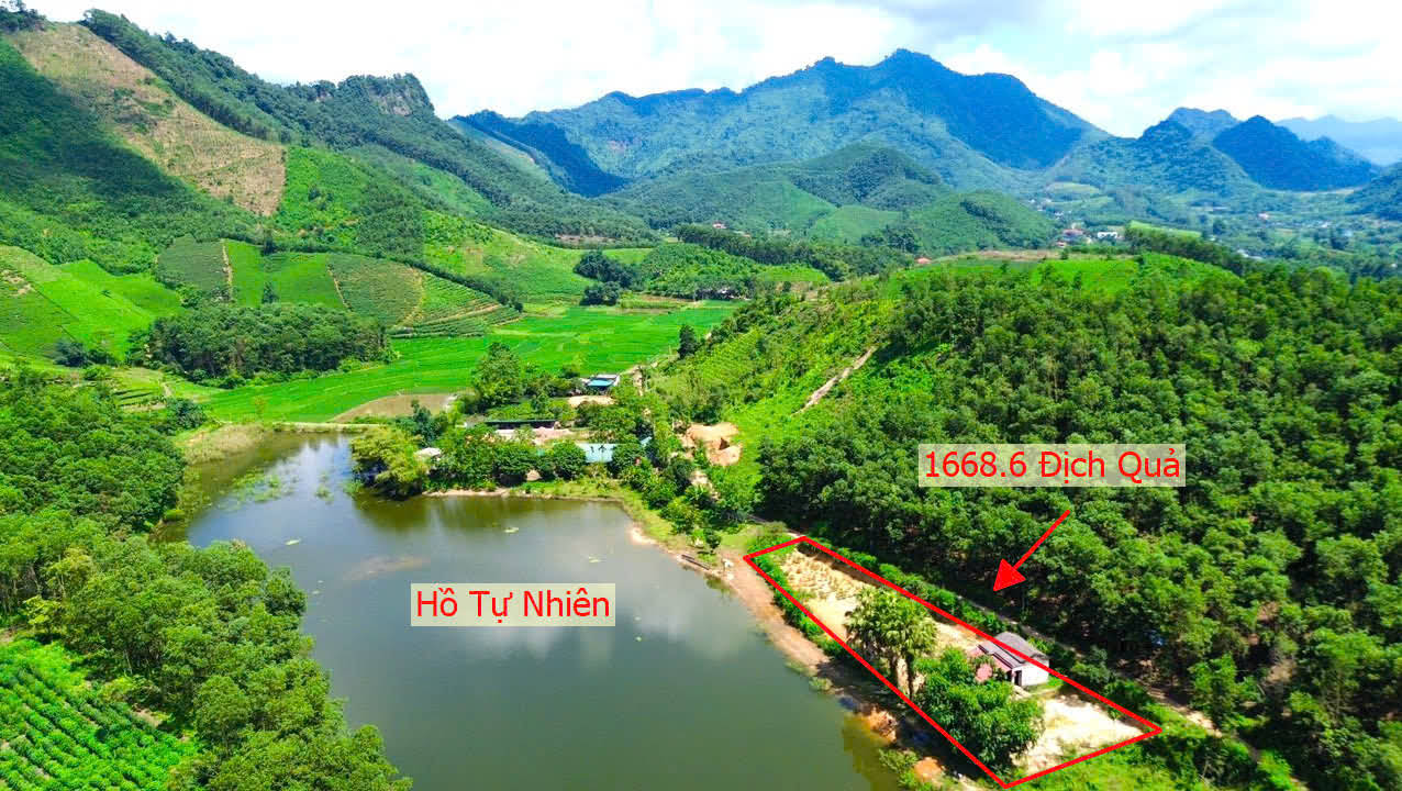 Hình ảnh Bán Đất Địch Quả Sẵn Nhà Cấp 4 Mặt View Hồ Tự Nhiên Thoáng Mát Giá Nhỉnh Tỷ 