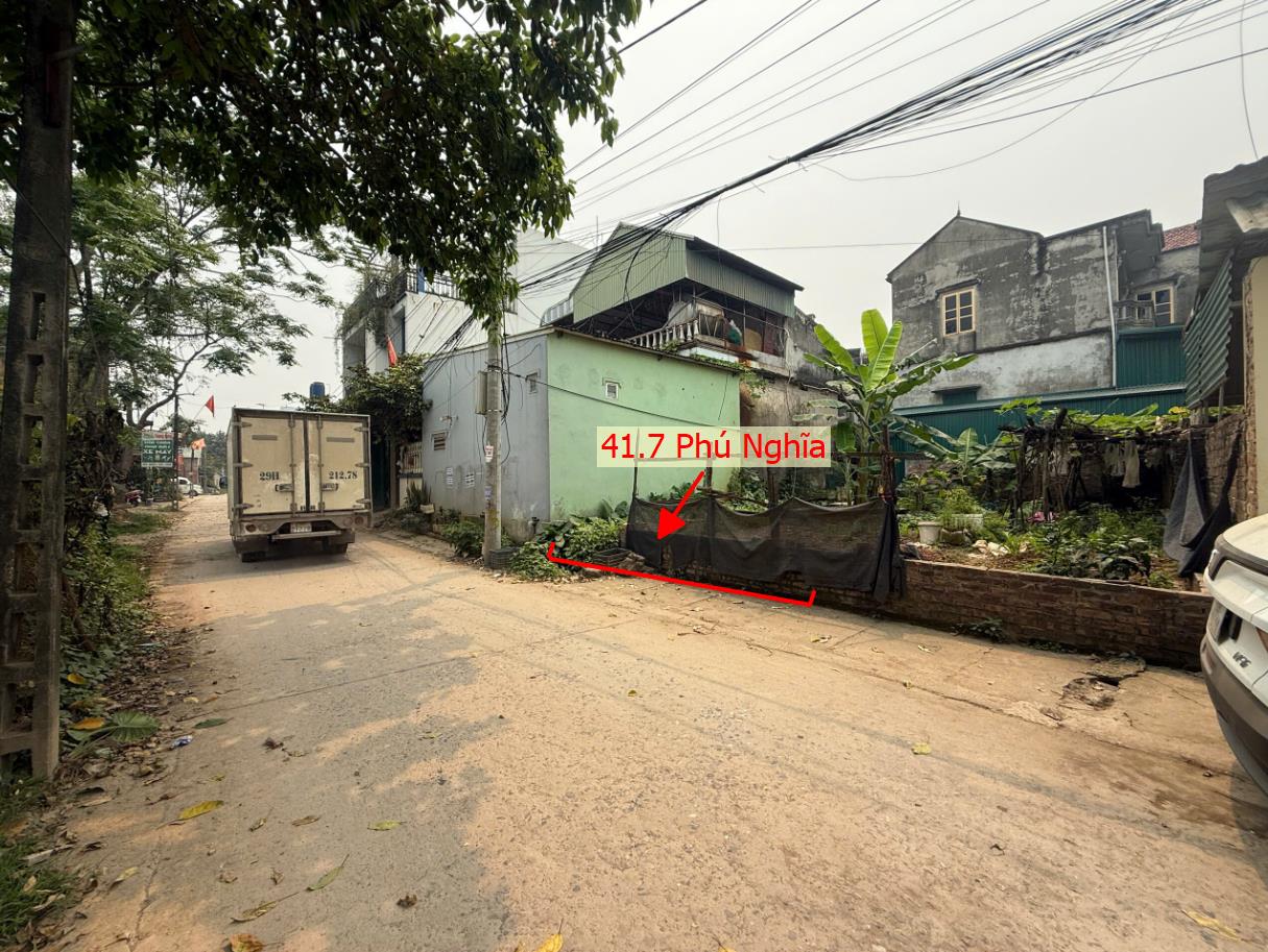 Hình ảnh Bán Lô Góc 2 Mặt Thoáng 41.7m Tại Phú Nghĩa Đường Thông Ô Tô Sát KCN Phú Nghĩa, QL6A Đang Mở Rộng