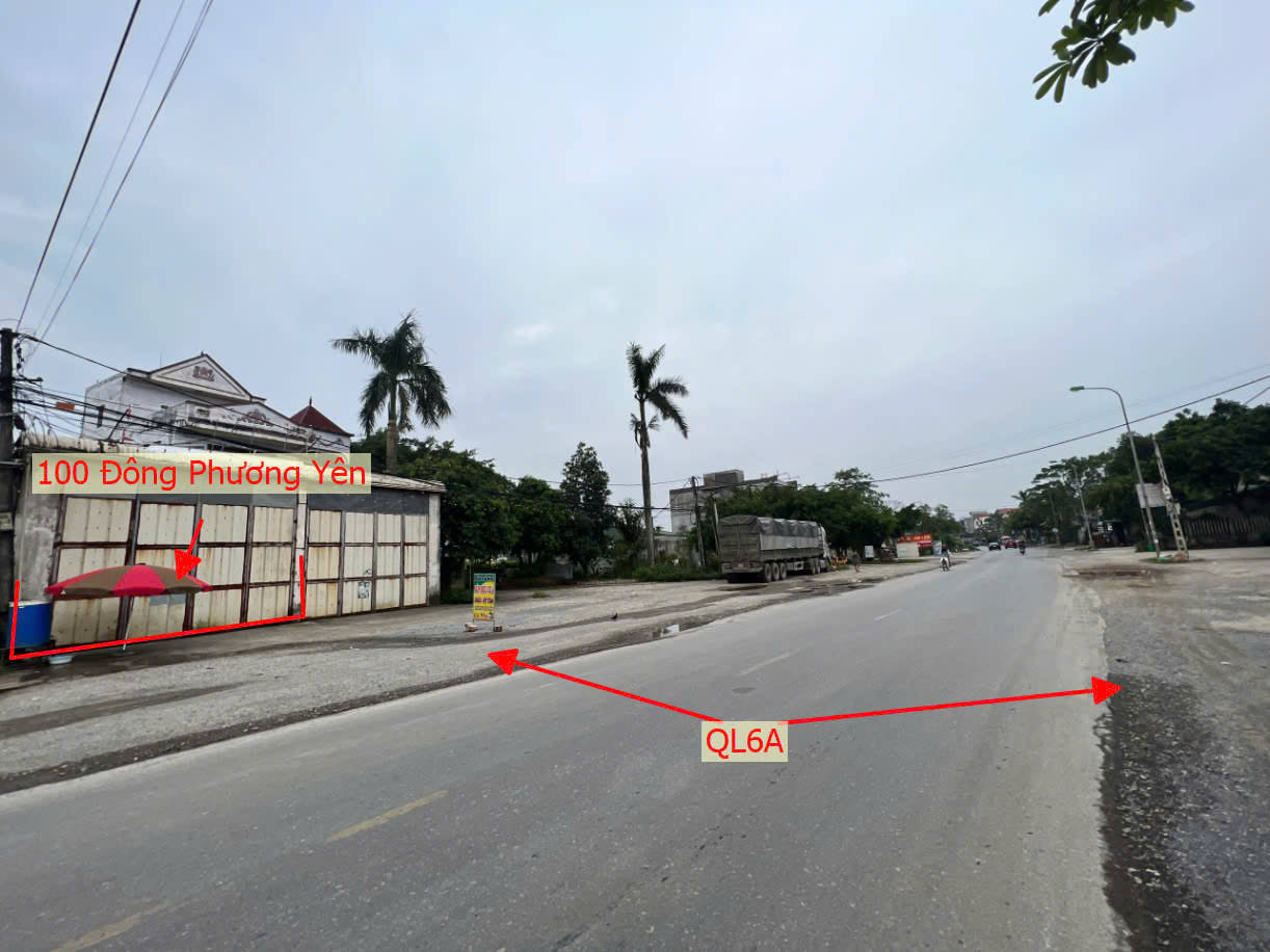 Hình ảnh Bán Đất Đông Phương Yên Sẵn Kho Xưởng Bám Mặt Đường Kinh Doanh QL6A Đang Mở Rộng 