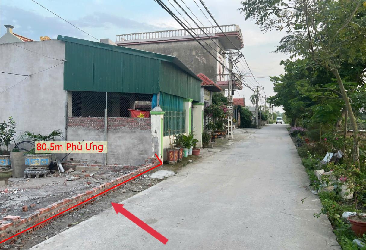 Hình ảnh Bán Lô Đất 80.5m Tại Phù Ưng Ân Thi Bám Đường Bê Tông Ô Tô Vào Tận Đất Dân Cư Đông Đúc Thân Thiện Giá Đầu Tư