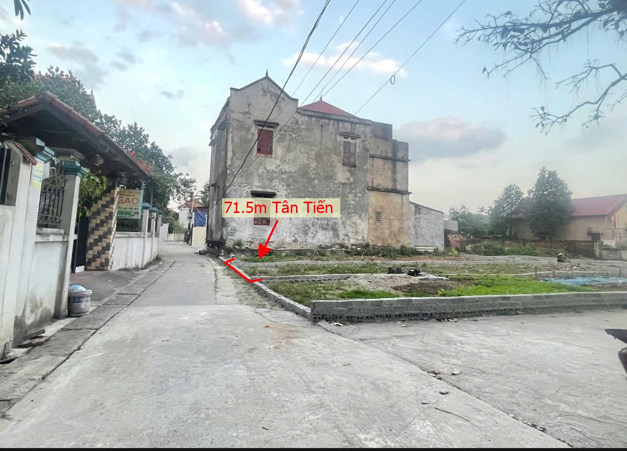 Hình ảnh Bán Lô Đất 71.5m Tại Tân Tiến Văn Giang Bám Đường Bê Tông Ô Tô Vào Tận Đất Dân Cư Đông Đúc Phát Triển 