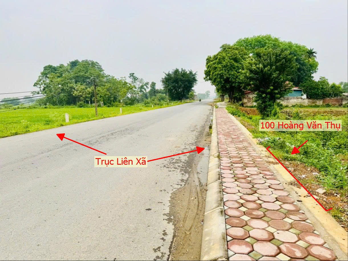Hình ảnh Bán Thửa Đất 100m Tại Hoàng Văn Thụ Mặt Trục Chính Liên Xã Ngay Gần QL21A - Đất Đấu Giá Hoàng Văn Thụ 