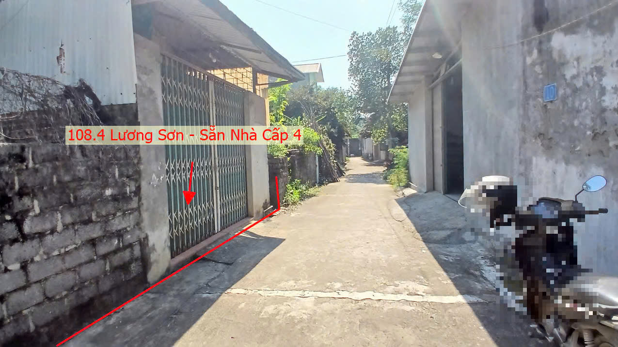 Hình ảnh Bán Đất Sẵn Nhà Cấp 4 Sát Mặt Đường Kinh Doanh QL6A Ngay Trung Tâm Thị Trấn Lương Sơn 