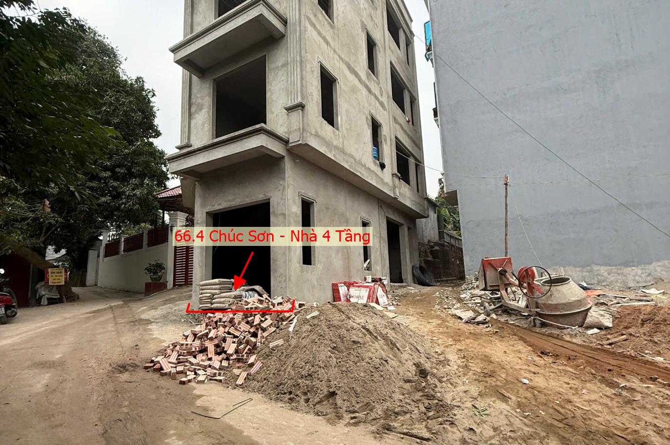 Hình ảnh Bán Nhà Thương Mại Căn Góc 2 Mặt Thoáng 66.4m Tại Chúc Sơn Đường Ô Tô Tránh Sát Trục Chính Kính Doanh