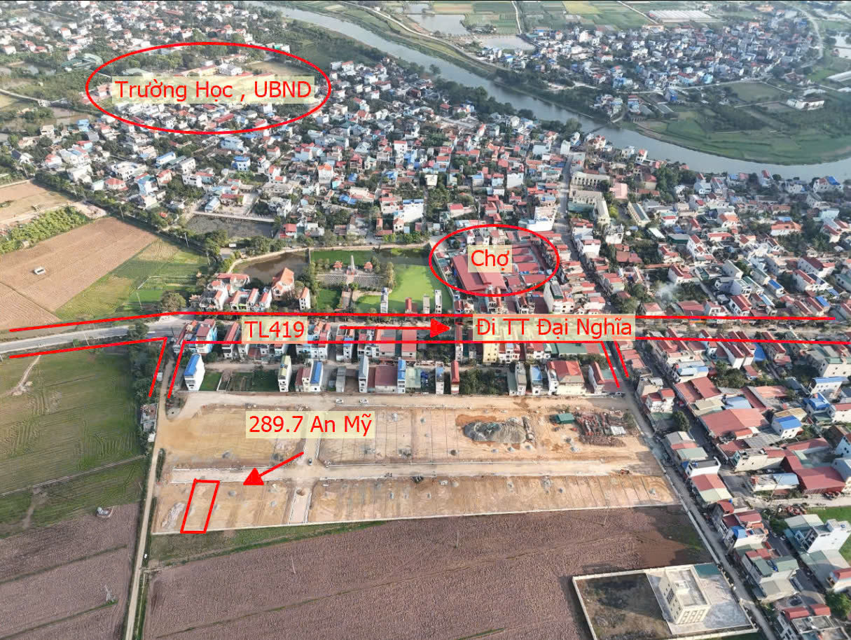 Hình ảnh Bán Đất Đấu Giá Xã An Mỹ Thuộc Khu Đấu Giá Đồng Chùa Ngay Trung Tâm Xã An Mỹ 