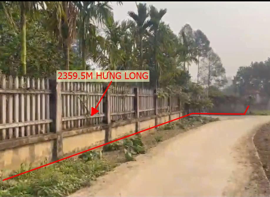 Hình ảnh Bán Lô Đất 2359.5m Tại Hưng Long Yên Lập Bám Đường Bê Tông Ô Tô Vào Tận Đất View Cánh Đồng Thoáng Mát Giá Đầu Tư