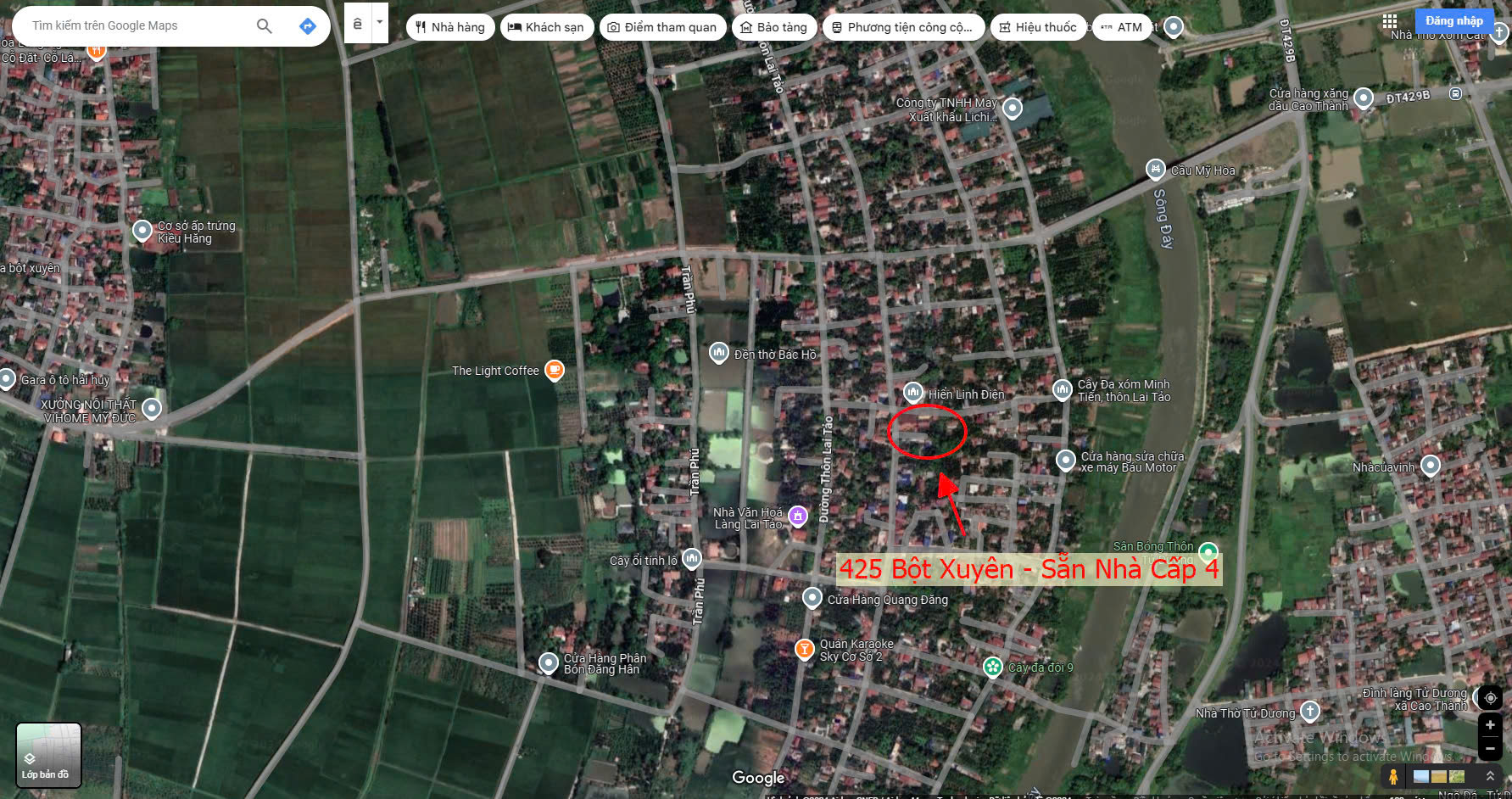 Hình ảnh Bán Đất Bột Xuyên Sẵn Nhà Cấp 4 Ô Tô Vào Tận Đất Ngay Sát Mặt Đường Kinh Doanh Liên Xã 