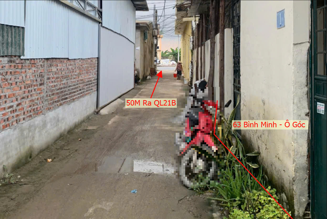 Hình ảnh Bán Lô Góc 2 Mặt Tiền Sẵn Nhà Cấp 4 Sát QL21B Ngay Trung Tâm Xã Bình Minh Thanh Oai