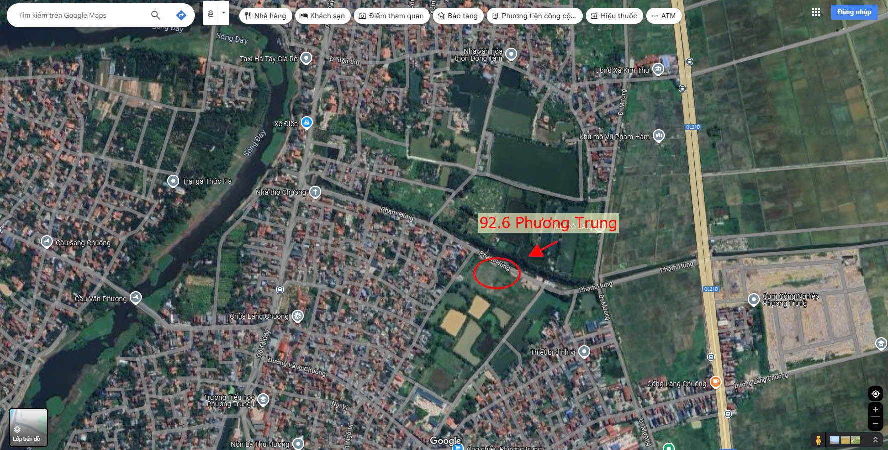 Hình ảnh Bán Đất Đấu Giá Khu Trằm Sen Xã Phương Trung Bám Mặt Đường Kinh Doanh Ngay Sát QL21B 