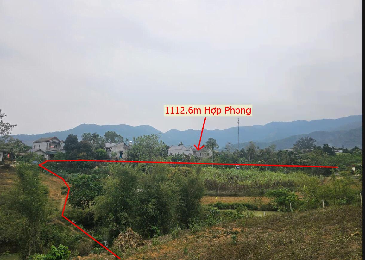 Hình ảnh Bán Lô Đất 1112.6m Tại Hợp Phong cao Phong Bám Đường Bê Tông Ô Tô Vào Tận Đất Dân Cư Đông Đúc Thân Thiện Sổ Đỏ Pháp Lý Rõ Ràng Giá Đầu Tư