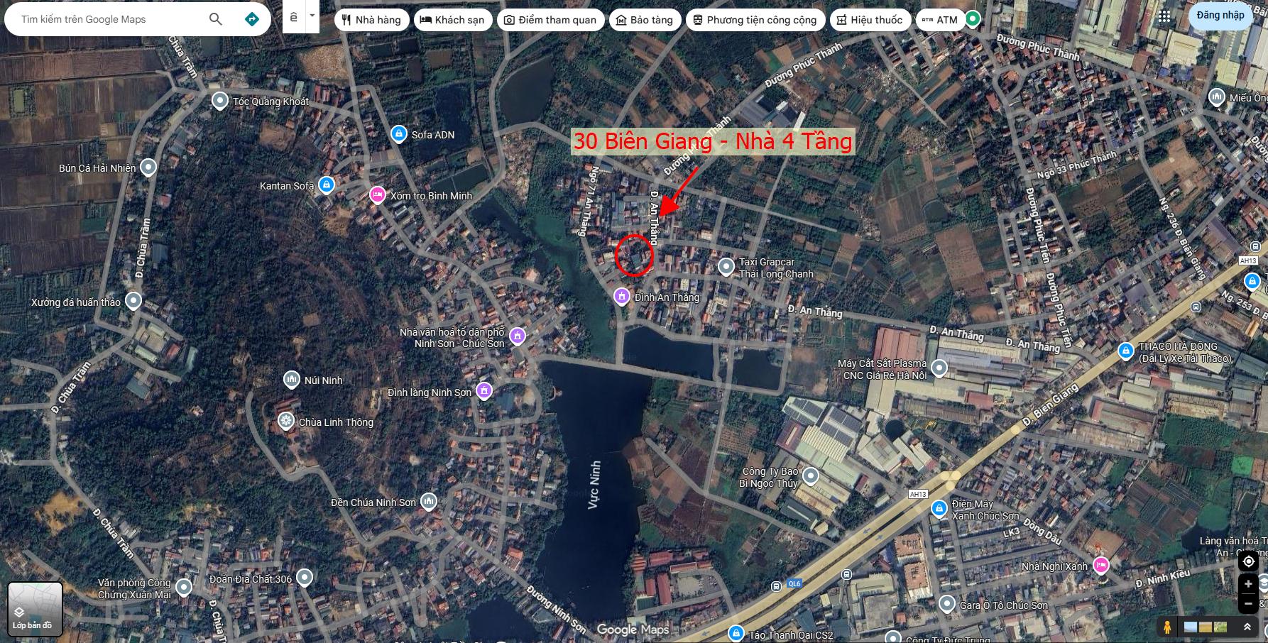 Hình ảnh Bán Nhà Thương Mại 4 Tầng Mới Xây 30m Tại Biên Giang Ngay Gần QL6A Đang Triển Khai Mở Rộng 