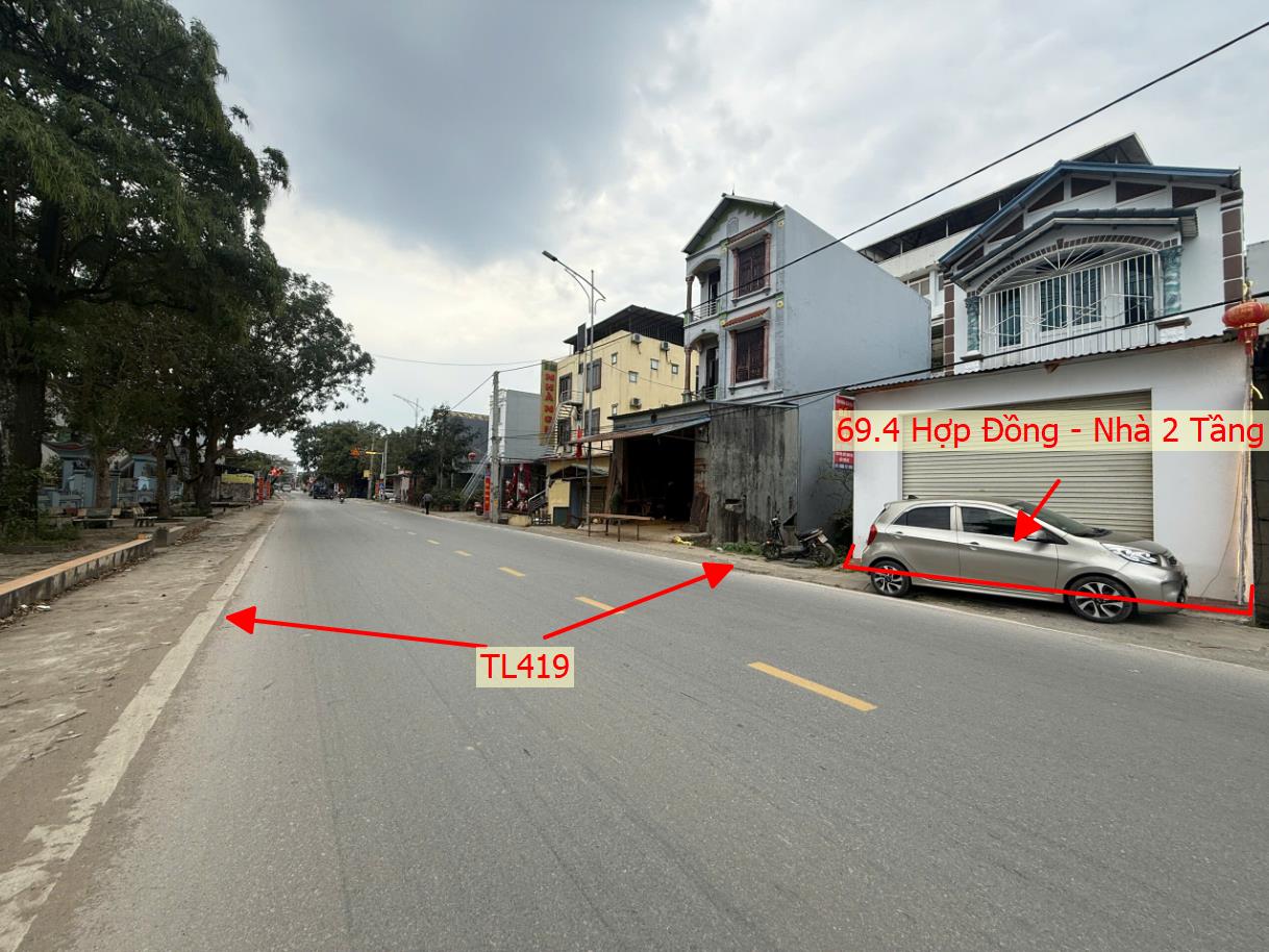Hình ảnh Bán Nhà 2 Tầng 69.4m Tại Hợp Đồng Mặt Đường Kinh Doanh TL419 Ngay Trung Tâm Thương Mại Xã