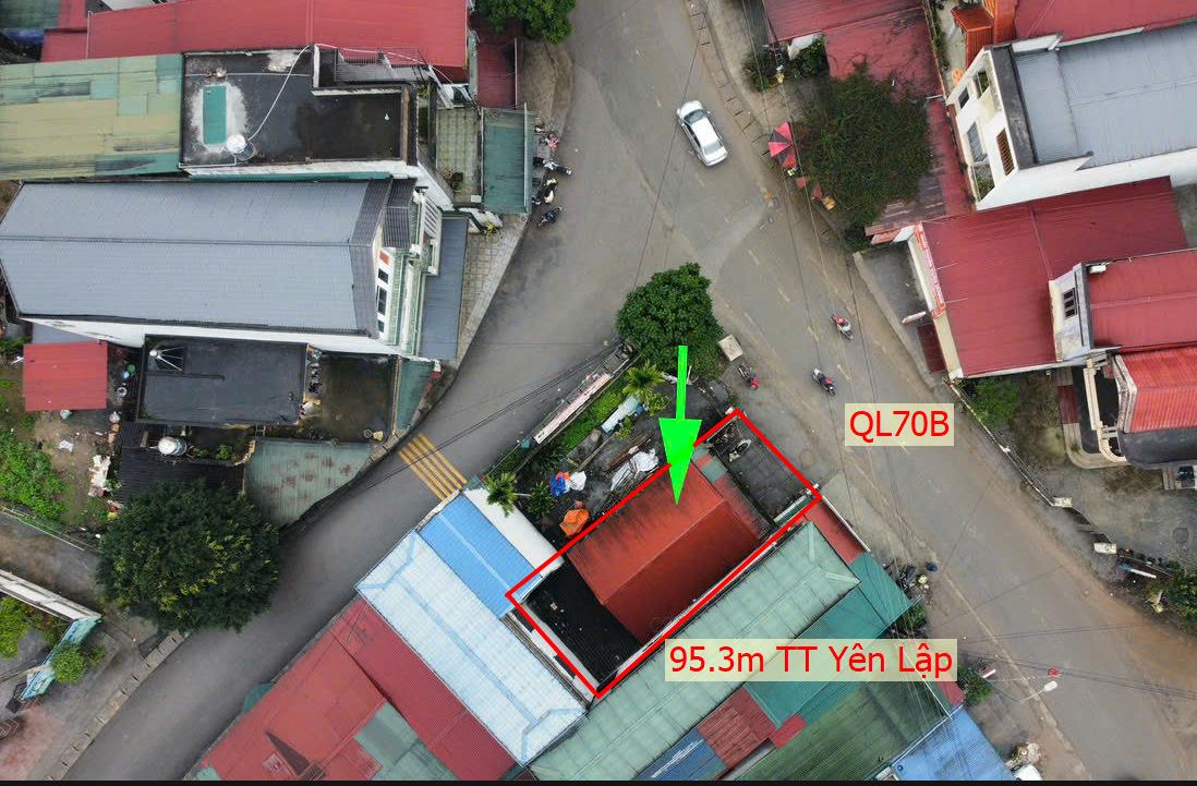 Hình ảnh Bán Lô Đất 95.3m Tại TT Yên Lập Bám Đường QL70B Phù Hợp Kinh Doanh Buôn Bán  
