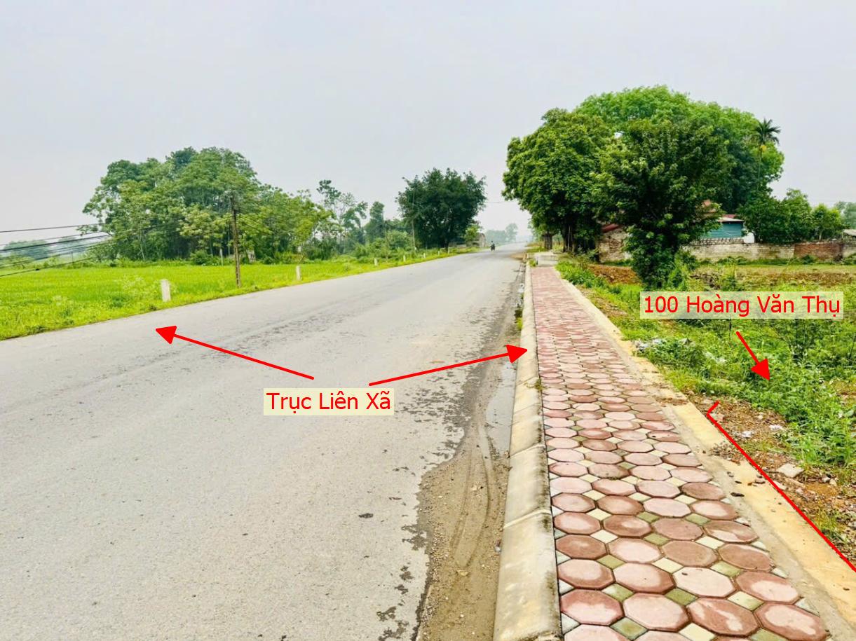 Hình ảnh Bán Thửa Đất Đấu Giá 100m Tại Hoàng Văn Thụ Bám Mặt Đường Kinh Doanh La Thành Ngay Gần QL21A