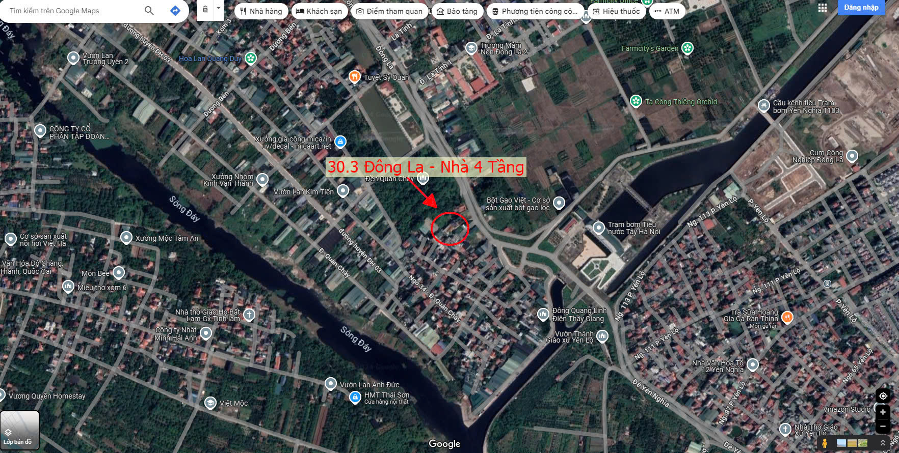 Hình ảnh Bán Nhà 4 Tầng Ngay Trung Tâm Xã Đông La Hoài Đức Gần Trục Chính Kinh Doanh Giá Chỉ Vài Tỷ 