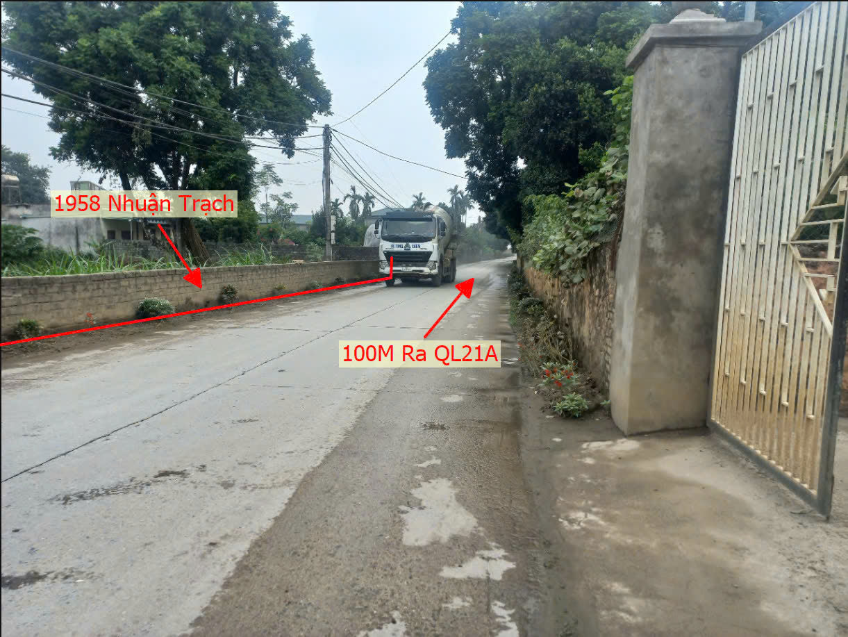 Hình ảnh Bán Đất Nhuận Trạch Lương Sơn Bám Mặt Đường Kinh Doanh Ngay Sát QL21A 