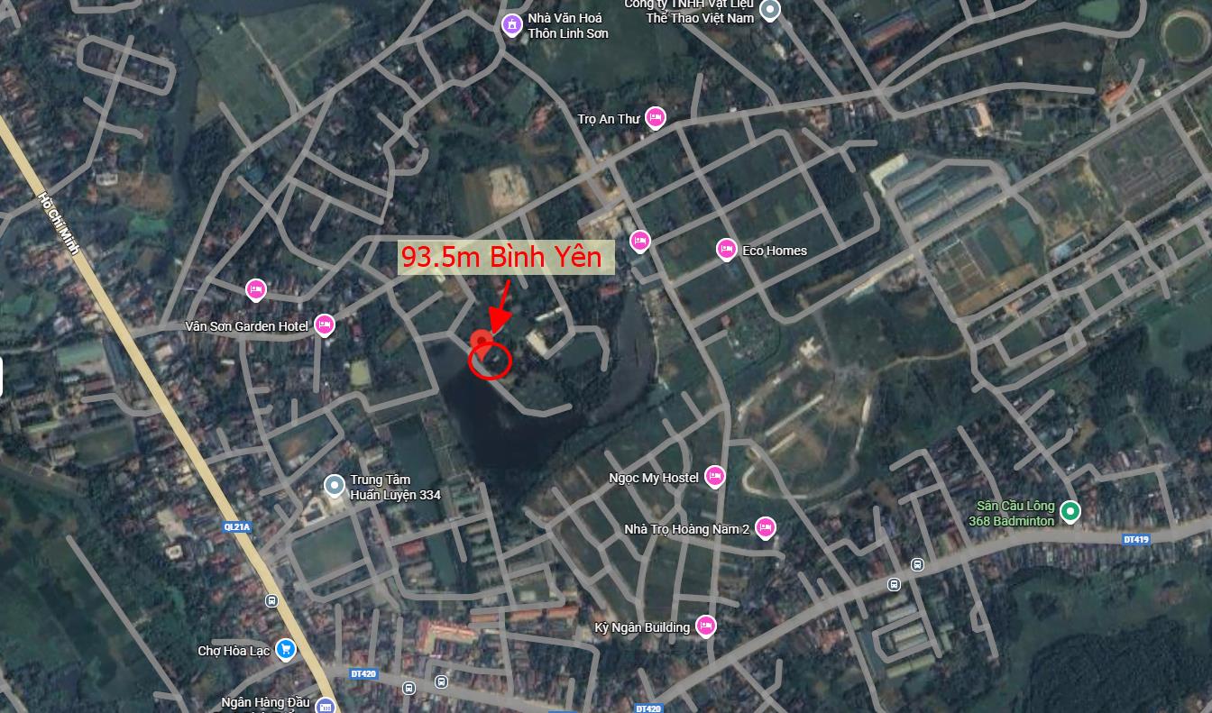 Hình ảnh Bán Lô Đất 93.5m Tại Bình Yên Thạch Thất Bám Đường Bê Tông Ô Tô Vào Tận Đất Dân Cư Đông View Hồ Thoáng Mát Giá Đầu Tư