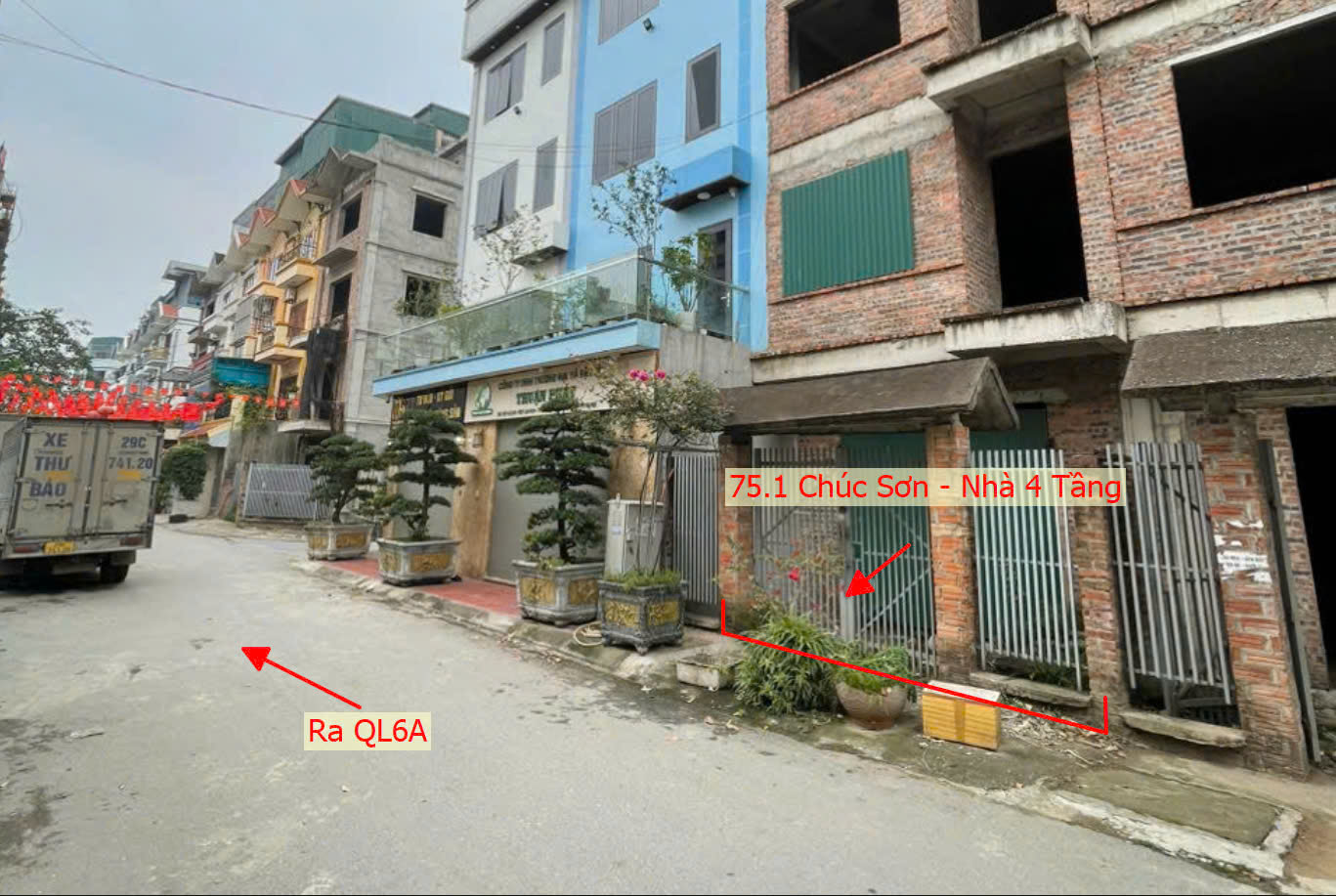 Hình ảnh Bán Nhà Liền Kề Tại Thị Trấn Chúc Sơn Mặt Đường Kinh Doanh Ngay Sát QL6A Giáp Quận Hà Đông 