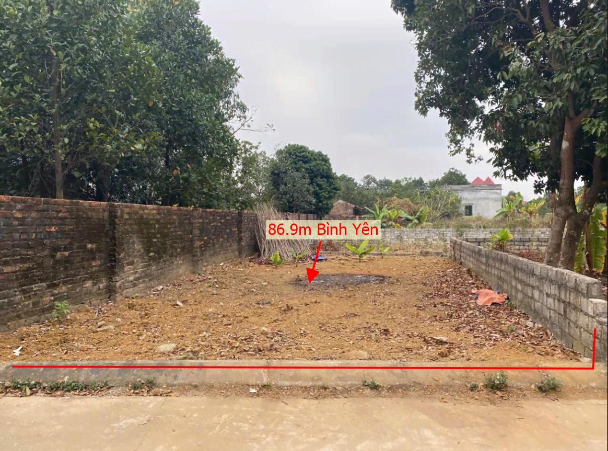 Hình ảnh Bán Lô Đất 86.9m Tại Bình Yên Thạch Thất Bám Đường Bê Tông Ô Tô Vào Tận Đất Dân Cư Đông Đúc Giá Đầu Tư