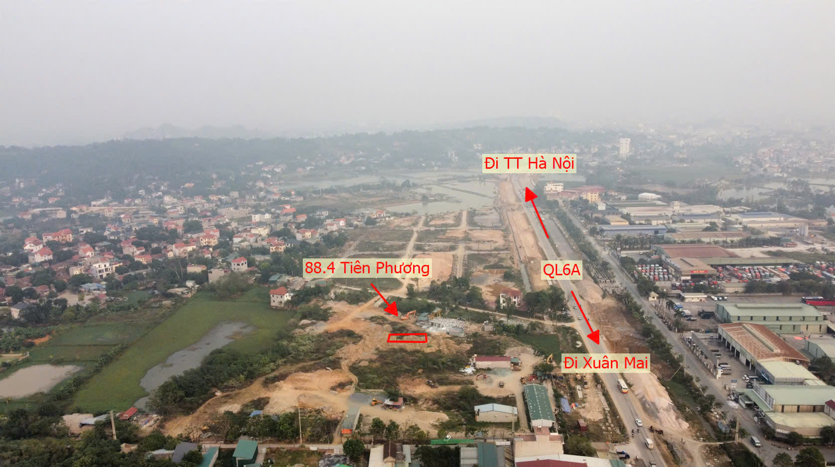 Hình ảnh Đất Dịch Vụ Sơn Đồng Xã Tiên Phương Cạnh Cụm KCN Phú Nghĩa Sát QL6A Đang Triển Khai Mở Rộng 