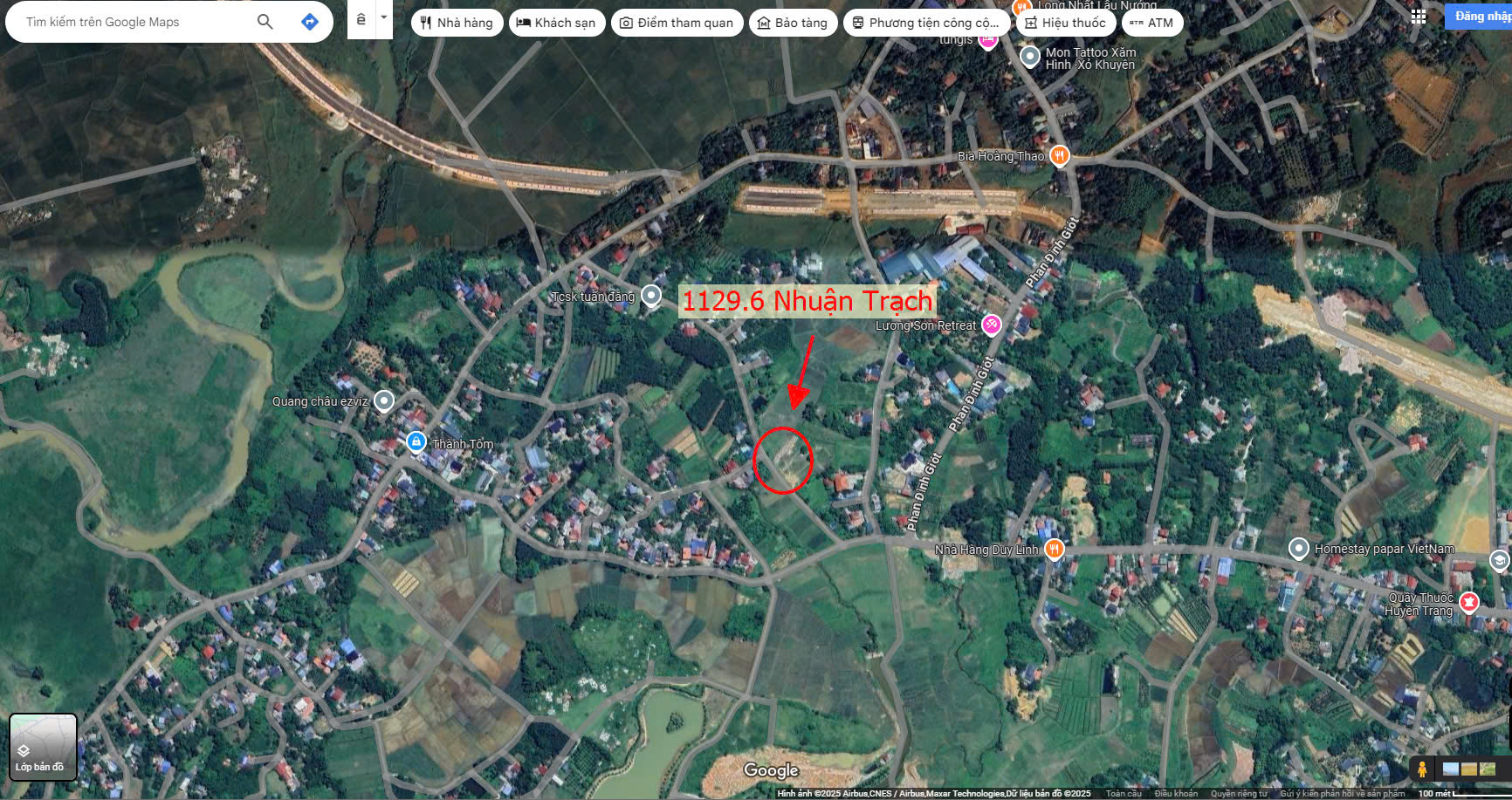 Hình ảnh Đất Nghỉ Dưỡng 1129.6M2 Tại Nhuận Trạch Lương Sơn Ngay Gần Trục Chính Kinh Doanh Liên Xã 